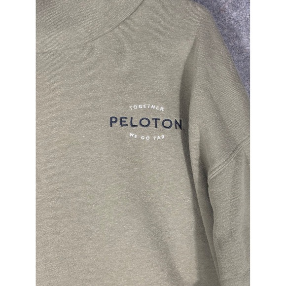 Peloton Together We Go Far Turtleneck Sweatshirt Pullover Size 3X Green - Picture 2 of 10